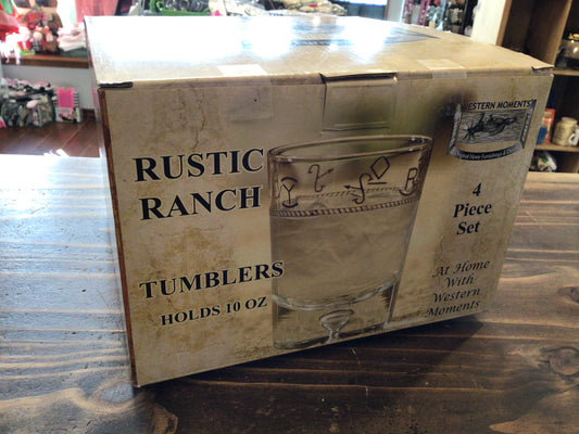 M&F Rustic Ranch 10oz Tumblers
