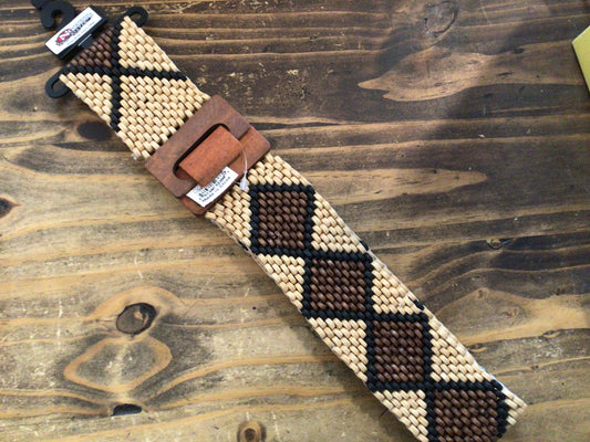 M&F Wood Tan Diamond Belt
