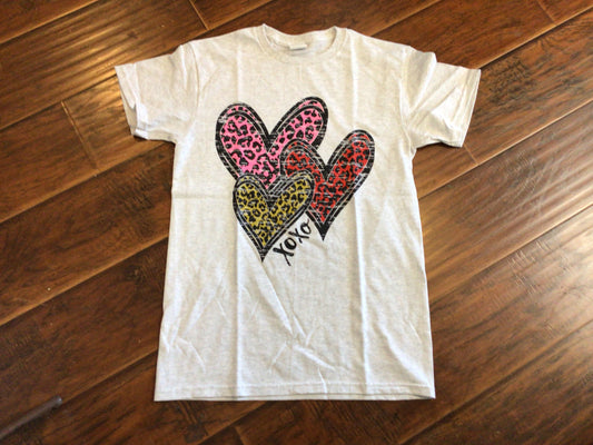 Cheetah Print Hearts T-Shirt