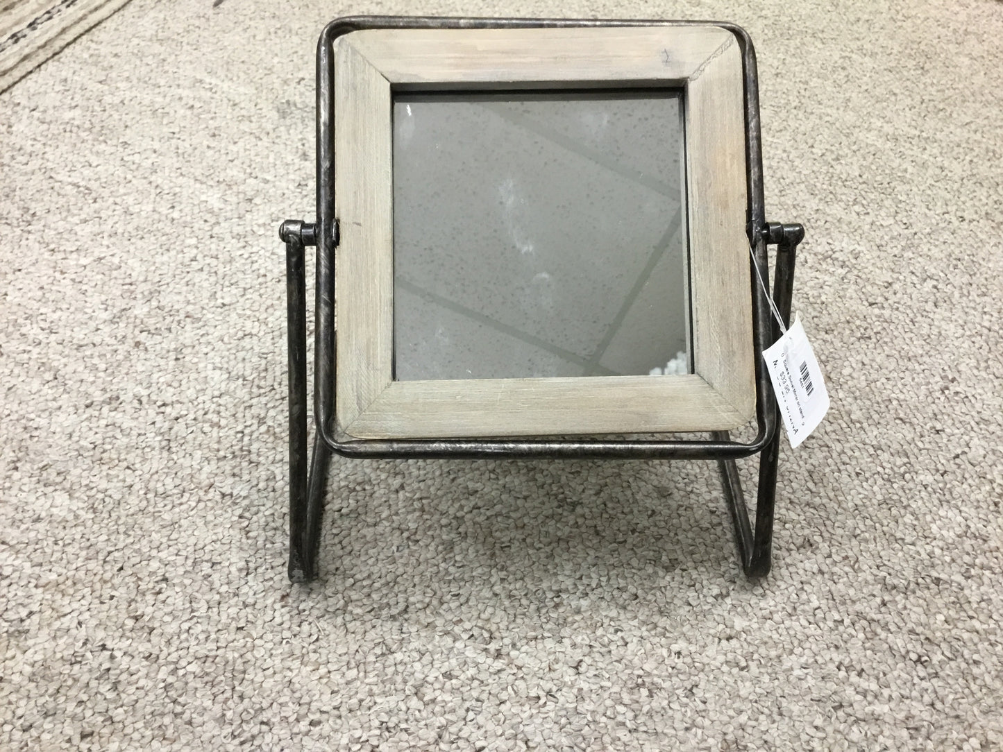 Square Swivel Mirror On Stand