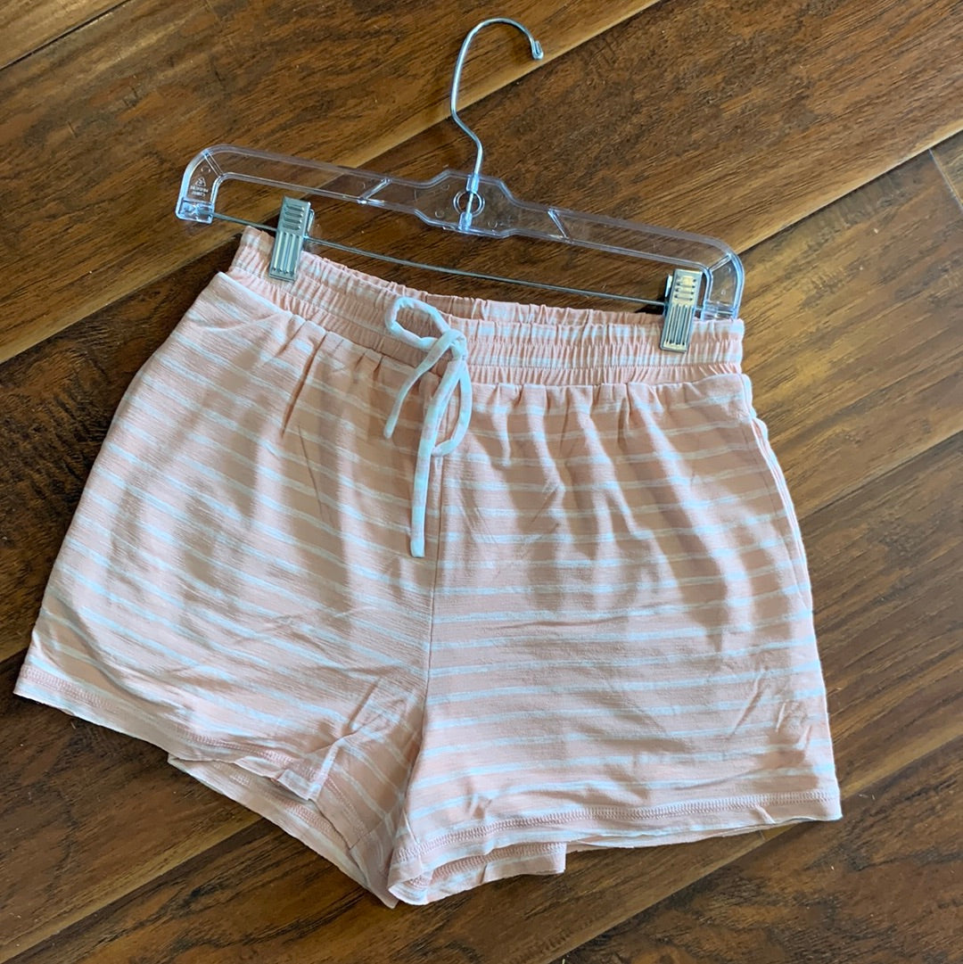 Blush Stripe Knit Shorts