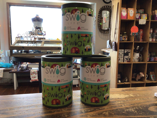 SwigLife Happy Camper Can+Bottle Cooler