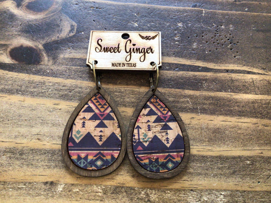 Sweet Ginger Large Teardrop Earrings