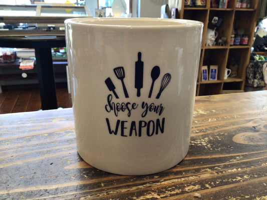 Choose Your Weapon Utensil Holder