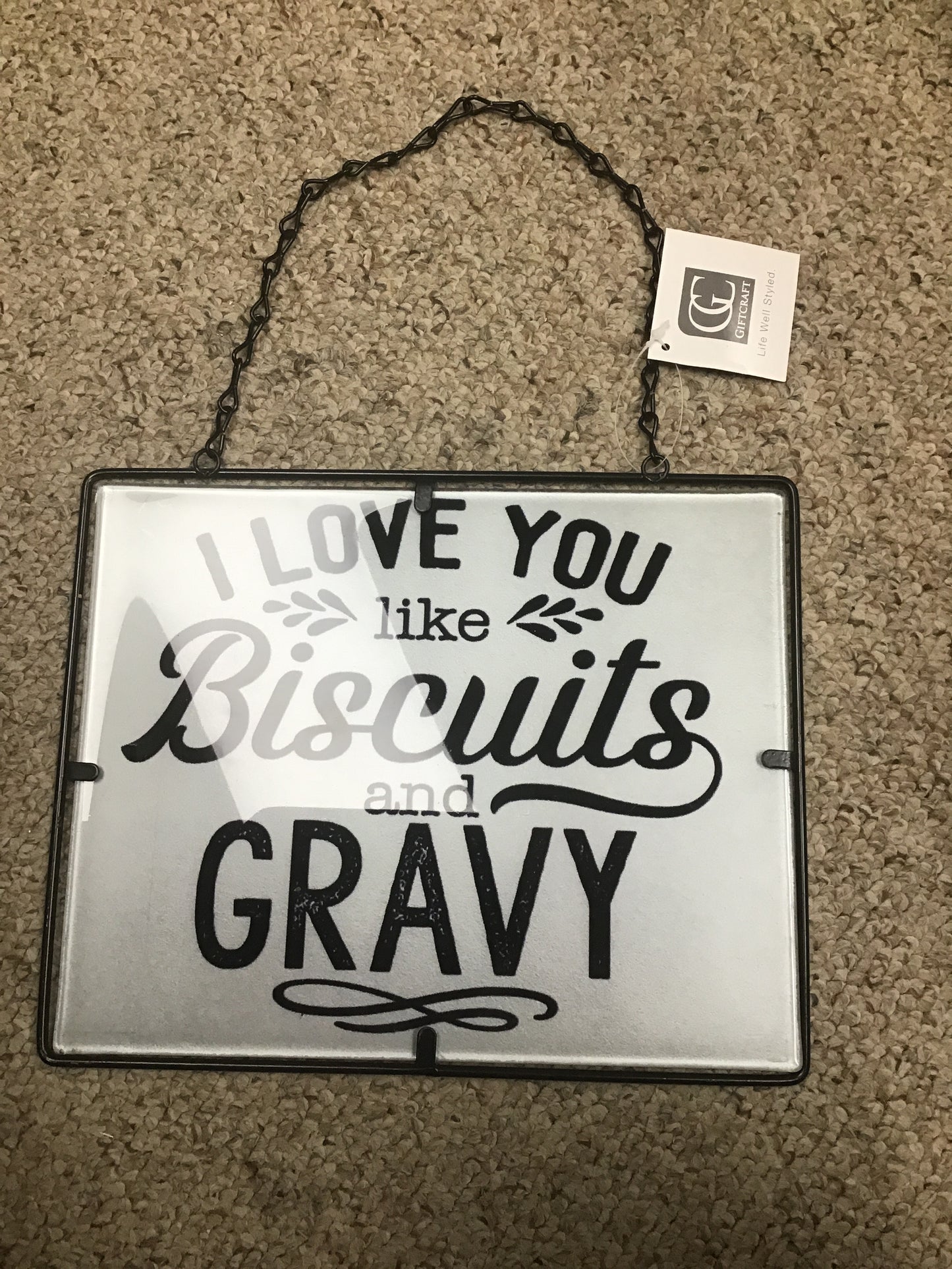 Assorted Metal/Glass Wall Sign