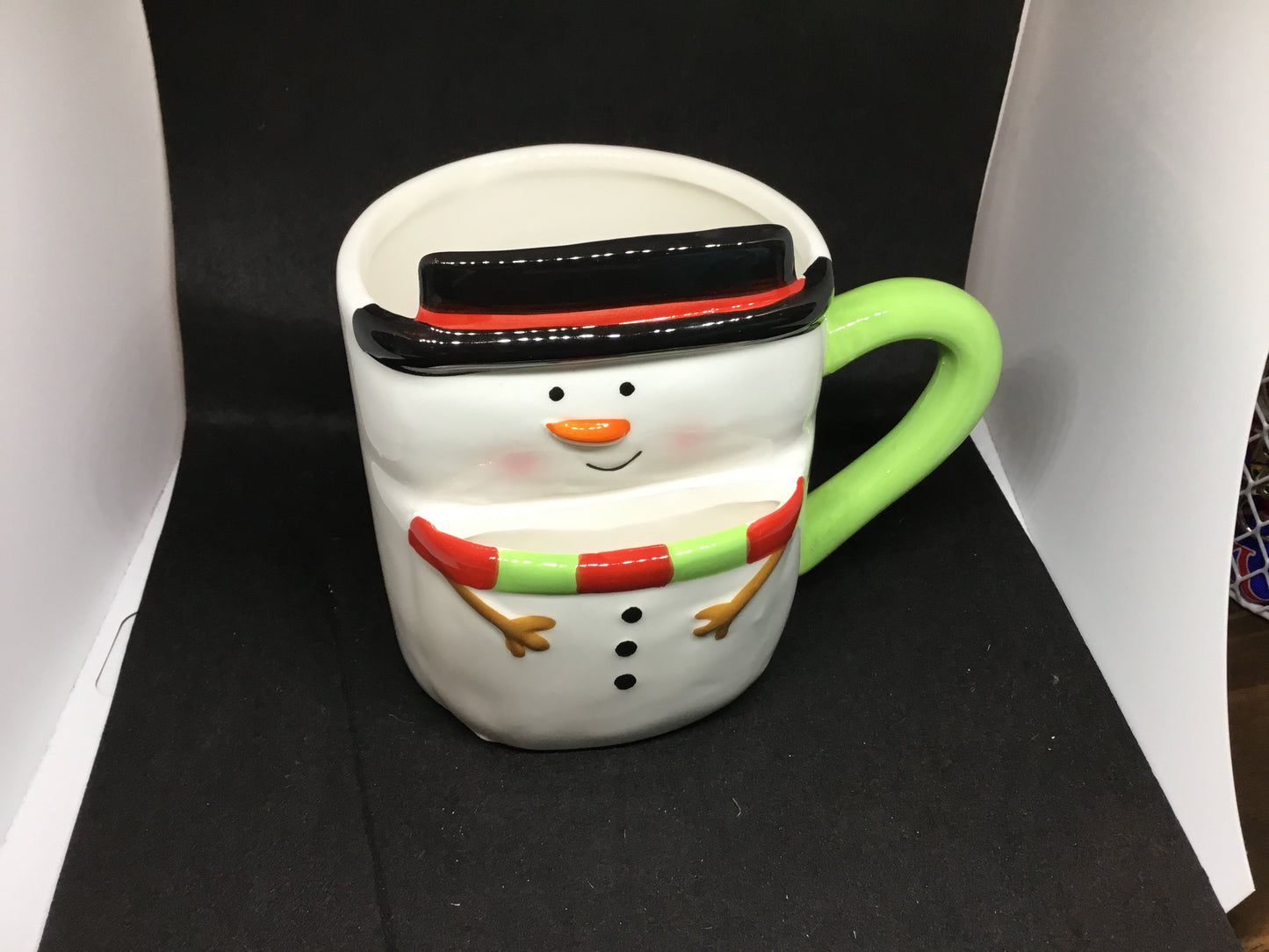 Assorted Christmas Mugs w/ Hot Chocolate Holder