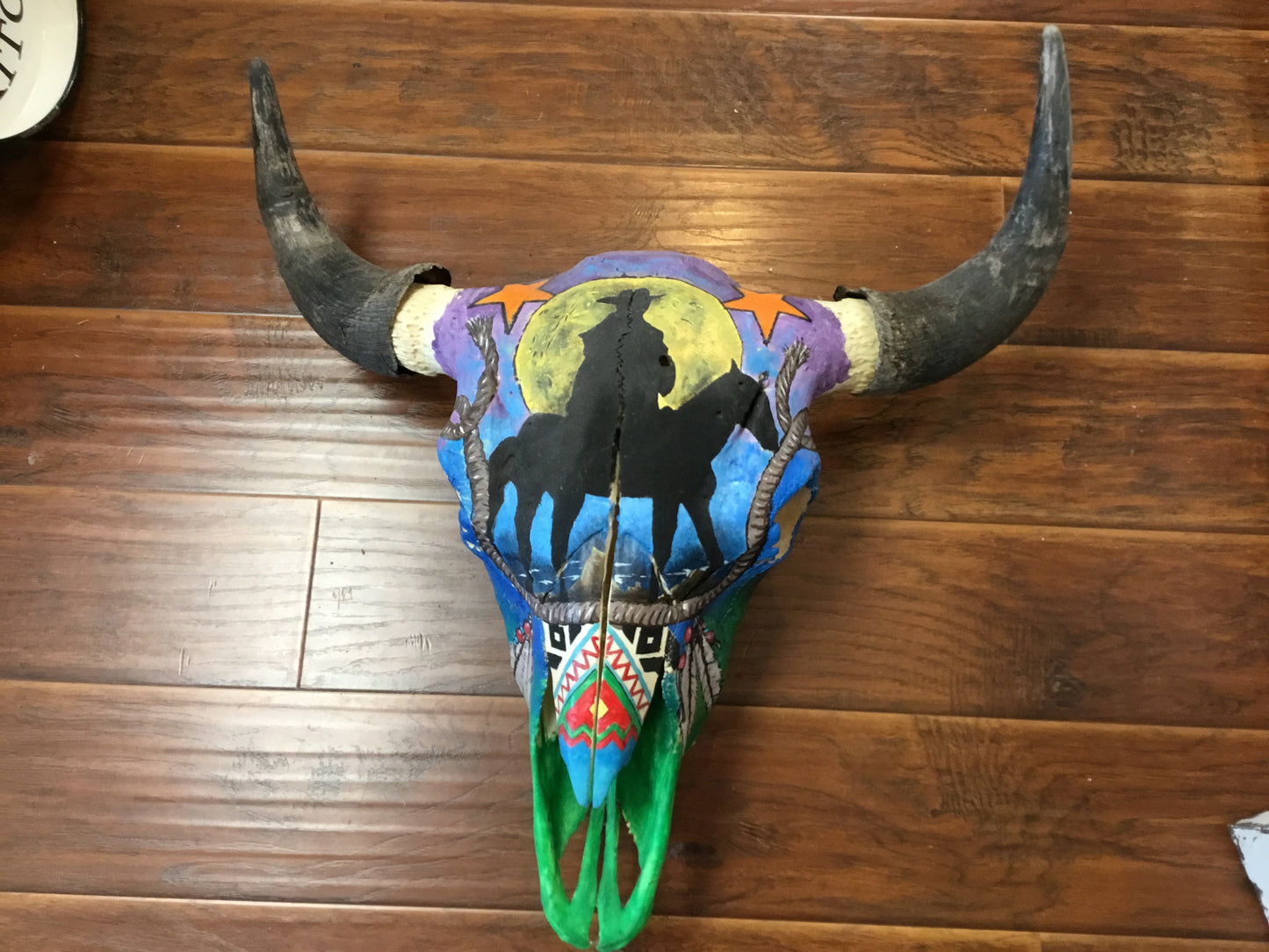 Large Painted Skull