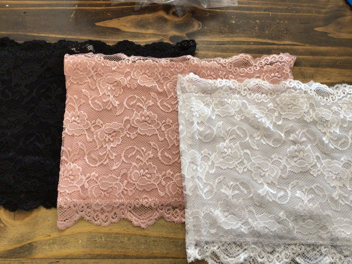 All Over Floral Lace Bandeau