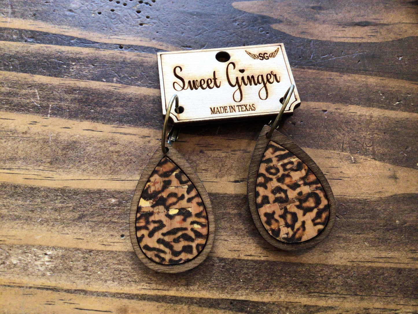 Sweet Ginger Small Teardrop Earrings