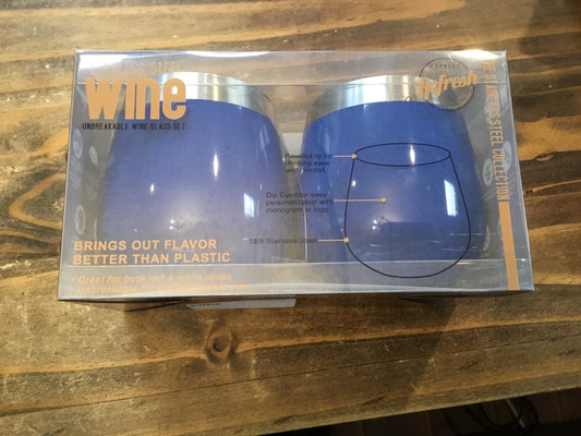 Blue Refresh Wine Tumblers