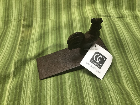 Cast Iron Rooster Door Stopper