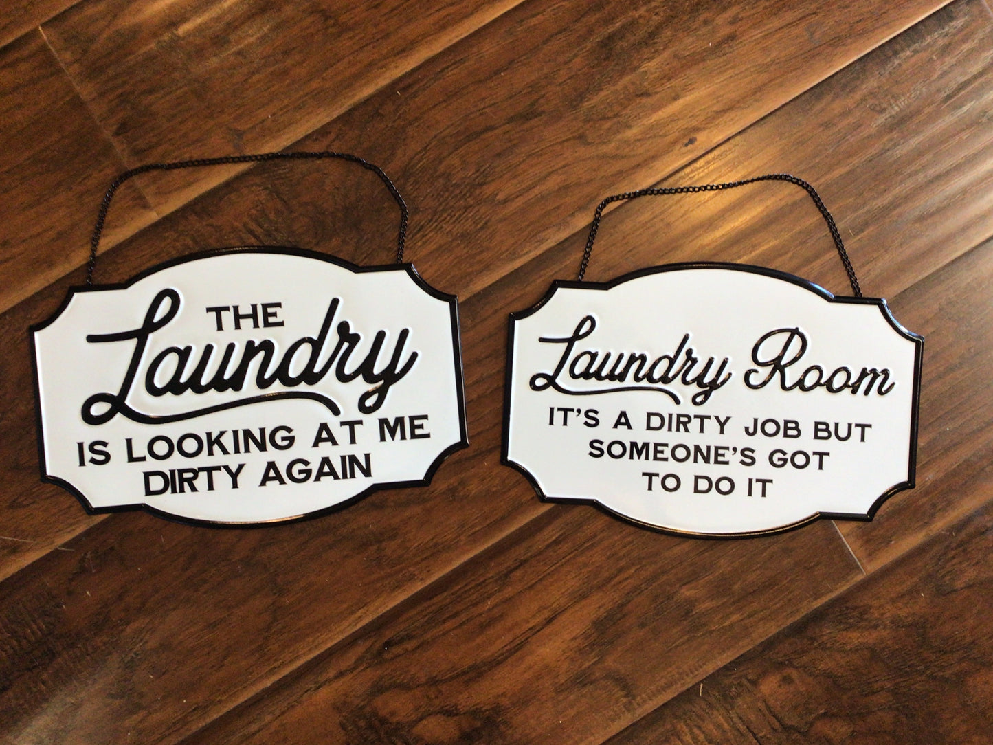 Metal Laundry Room Wall Sign