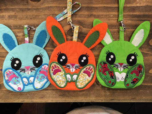 Handmade Detailed Bunny Pouch