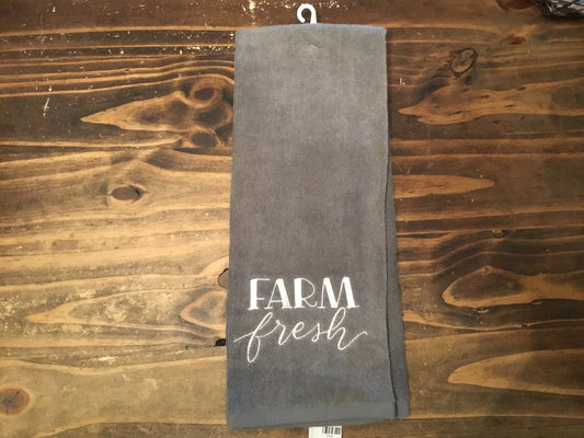 Grey Farm Fresh Tea Towel