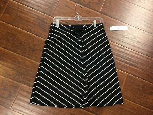 Black & White Lace Up Skirt