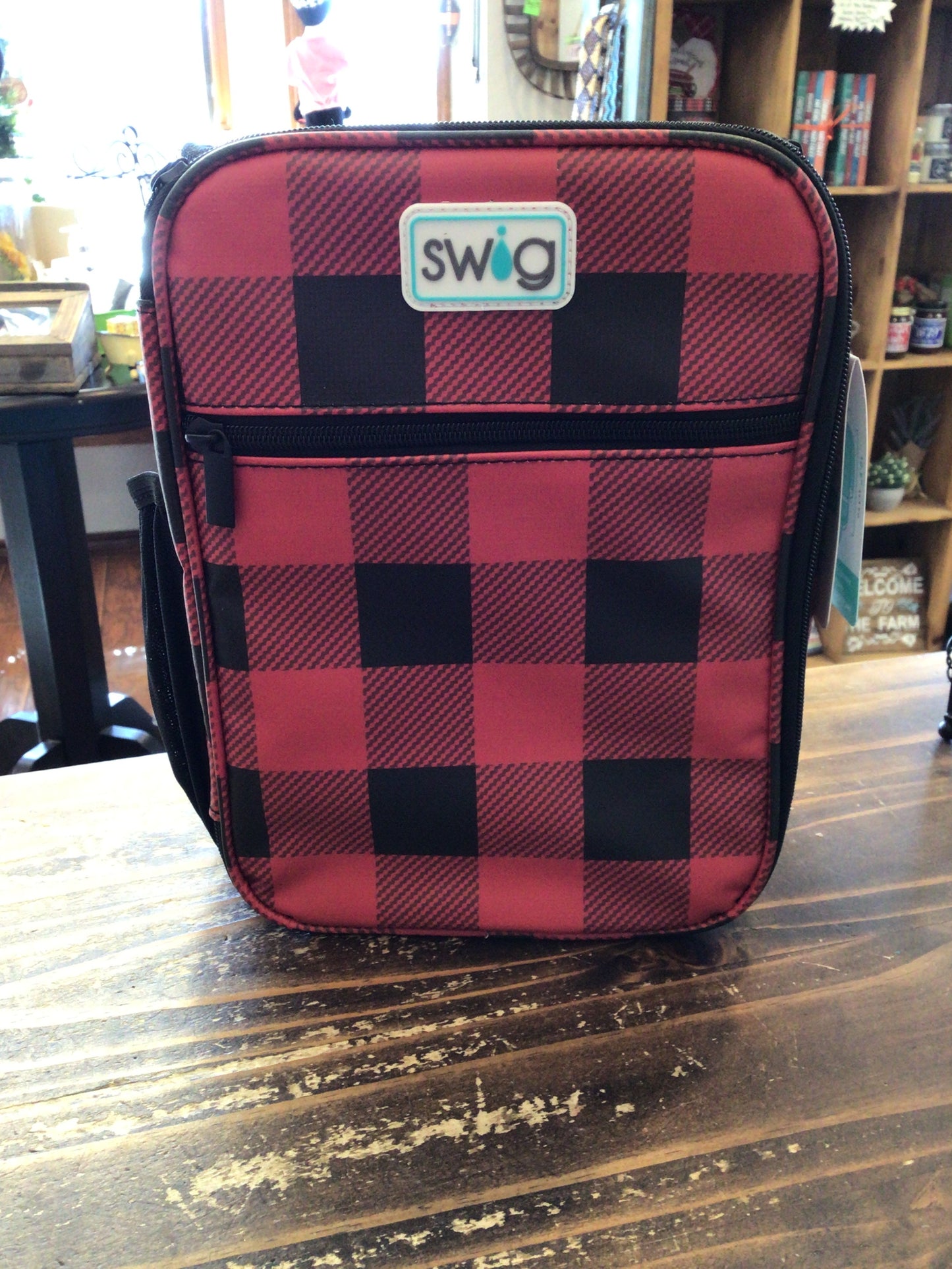 Swig Buffalo Plaid Boxxi Lunch Bag