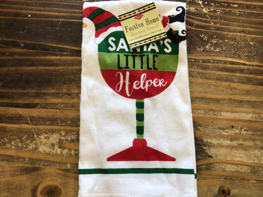 Santa’s Helper Tea Towel