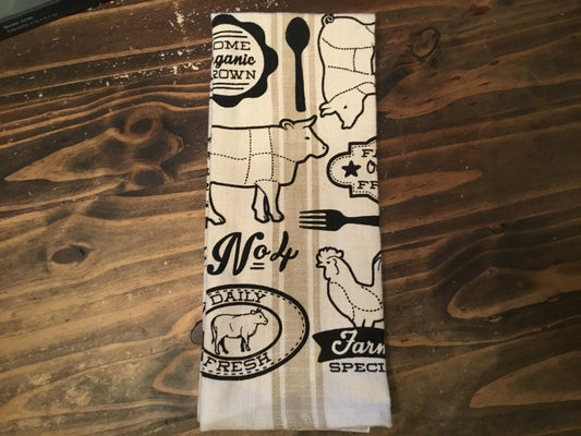 Farm Animal Tea Towel