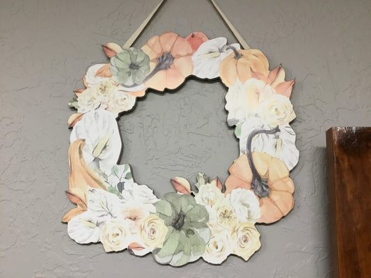 Floral Wood Wreath