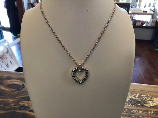 Pretty Tough Open Heart Necklace