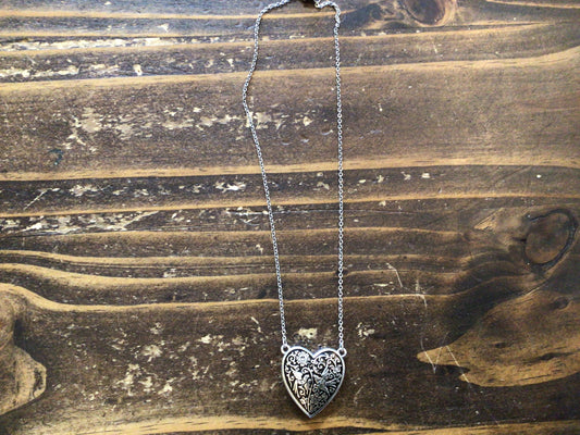 Moonlight Garden Heart Necklace