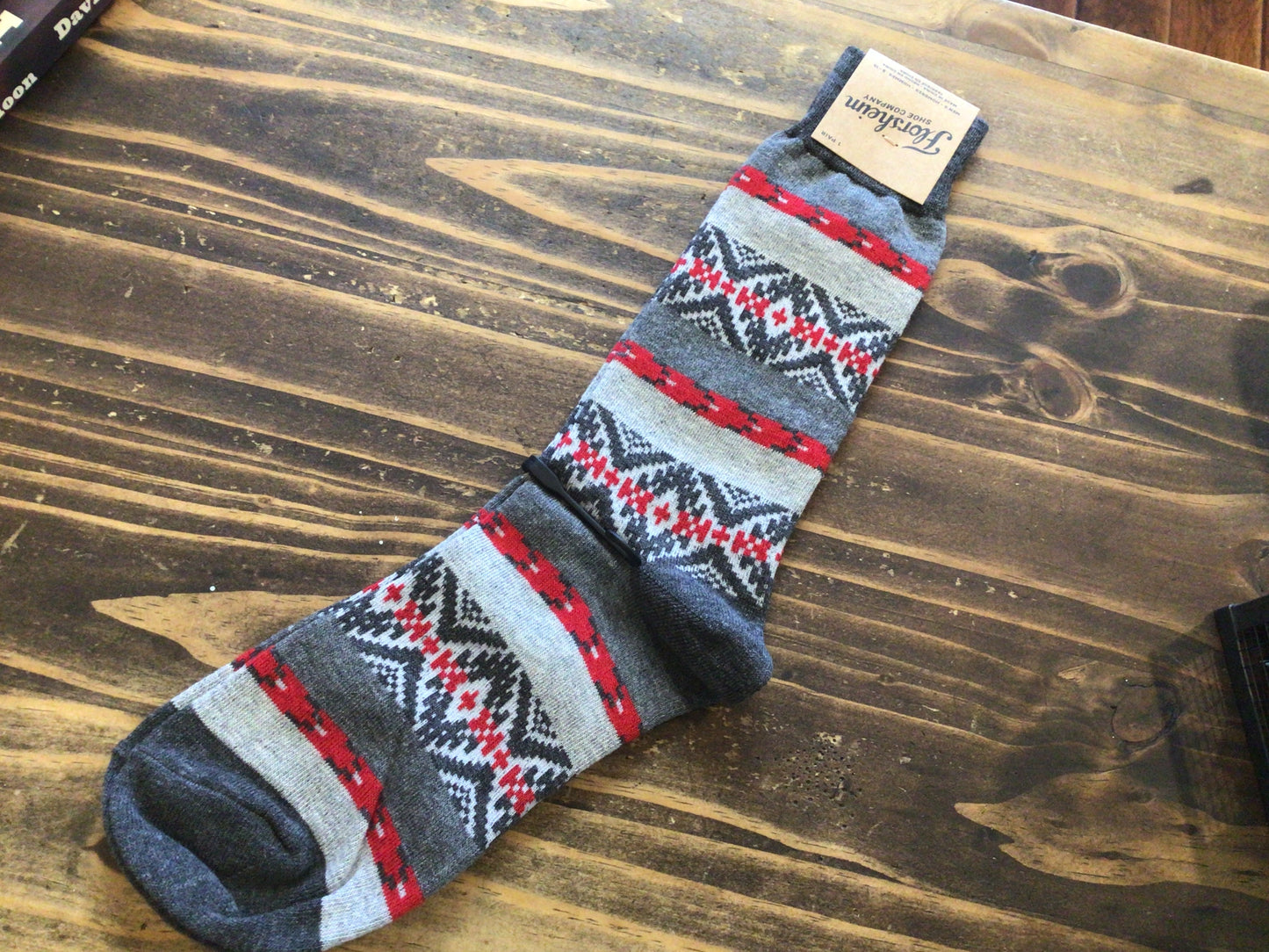 Red/Gray Long Socks