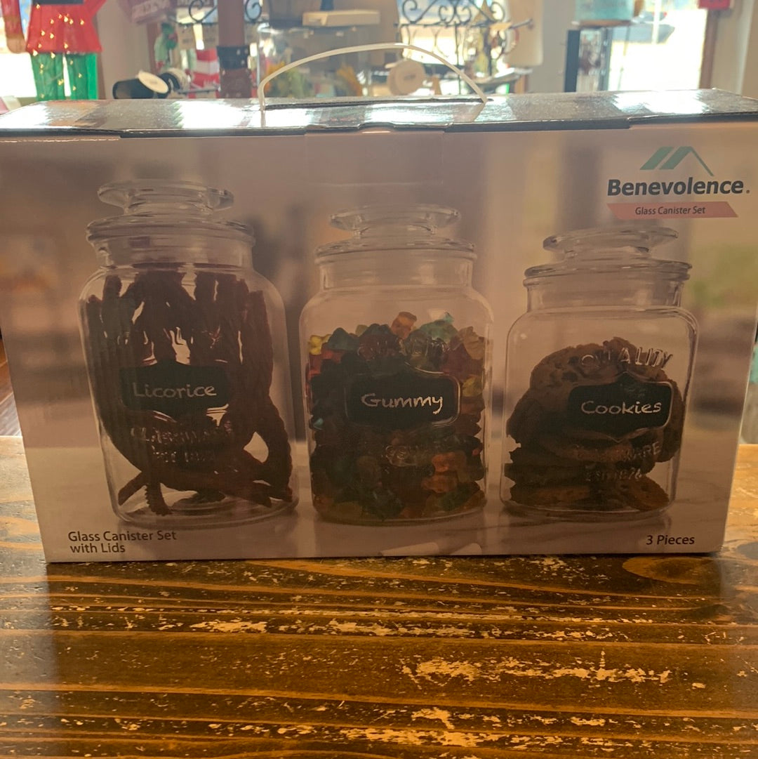 Glass Canister Set