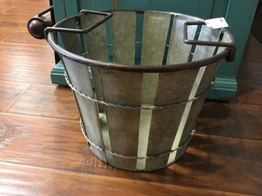 Metal Bushel Basket