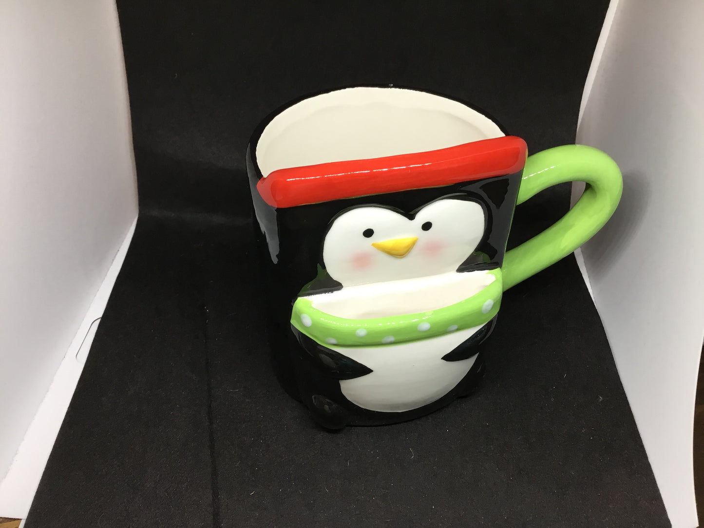 Assorted Christmas Mugs w/ Hot Chocolate Holder