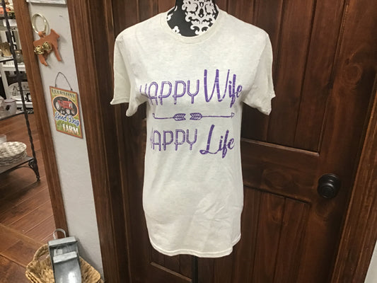 Happy Wife Happy Life T-Shirt