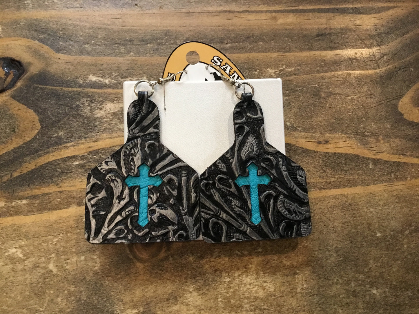 San Saba Equine Asstd. Cutout Cow Tag Earrings