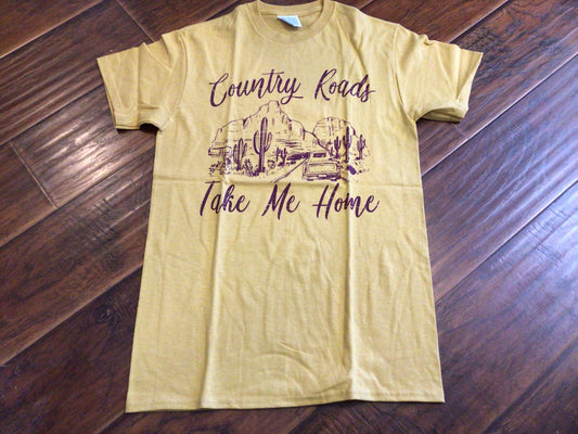 Mustard Country Roads T-Shirt