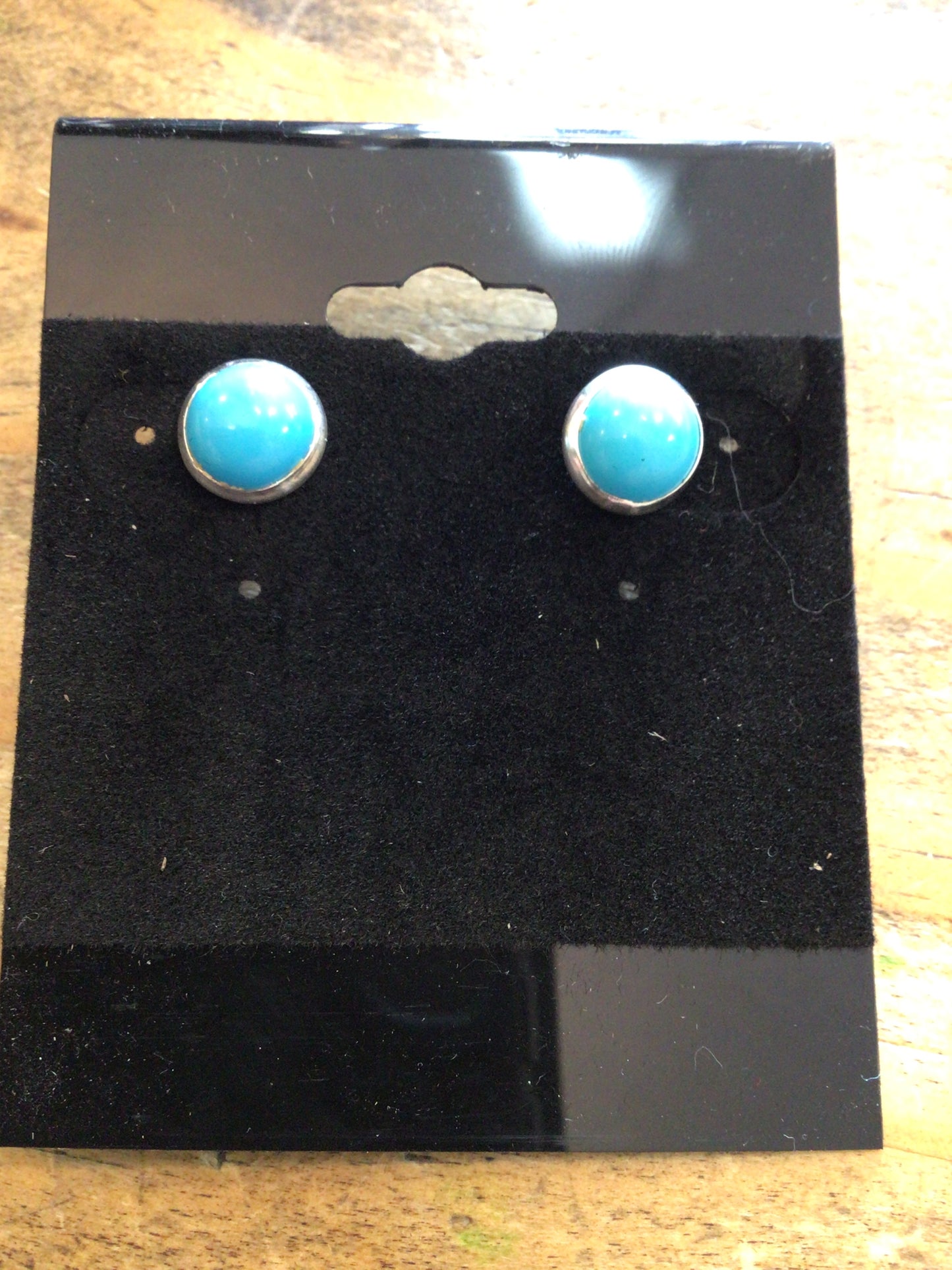 SS Small Turquoise Stone Stud ER