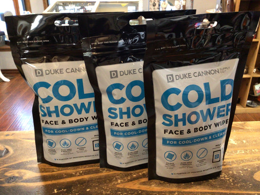 Duke Cannon Cold Shower Wipes