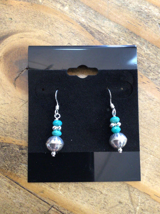SS Three Beaded Dangle
