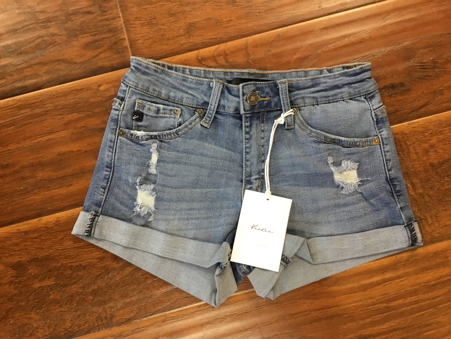 Kancan Distressed Jean Shorts