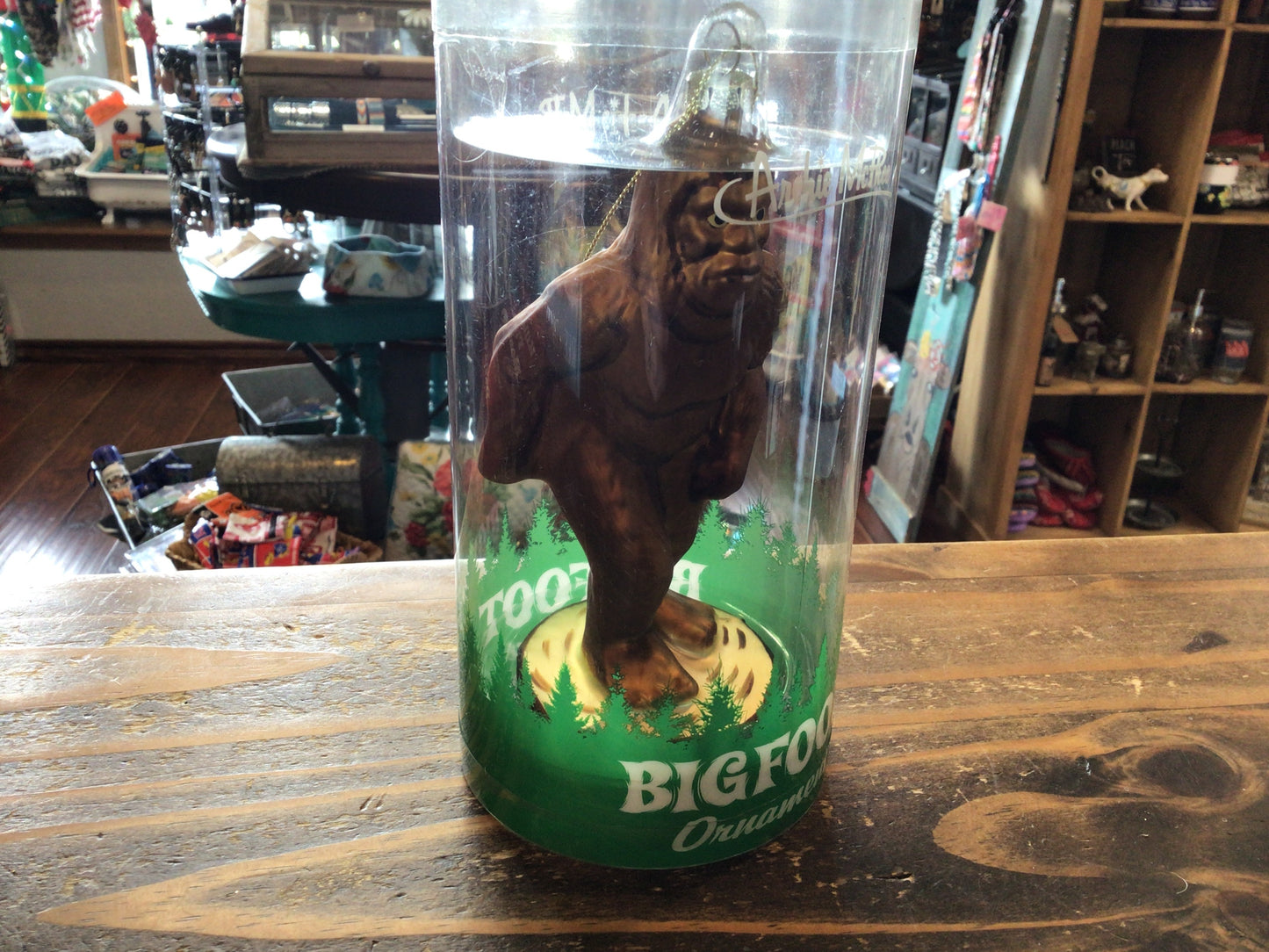 Bigfoot Glass Ornament