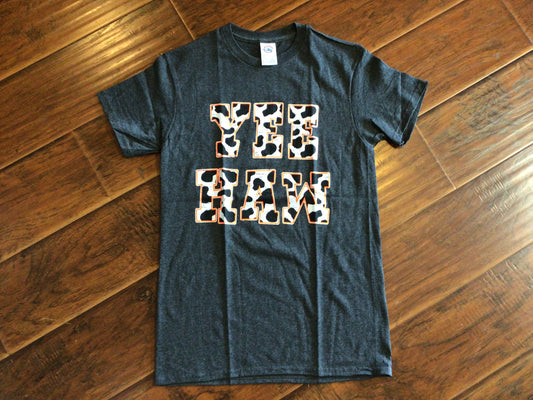 YeeHaw Cow Print T-Shirt