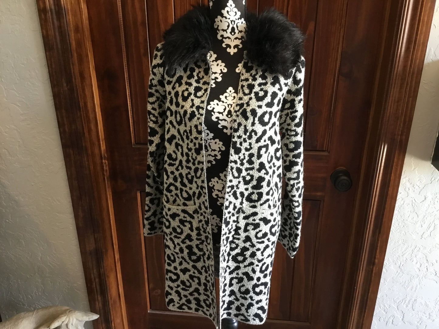 Sisters Long Sleeve Leopard Cardigan