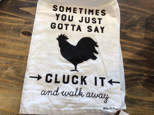 Cluck It Dish Towel