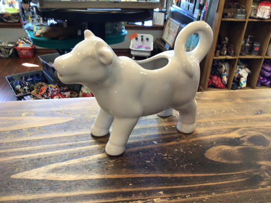 Large White Cow Creamer