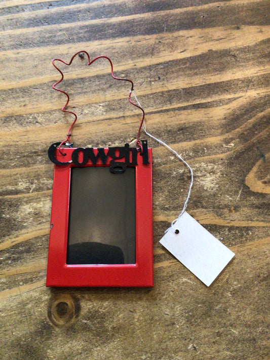 Cowgirl Frame Ornament