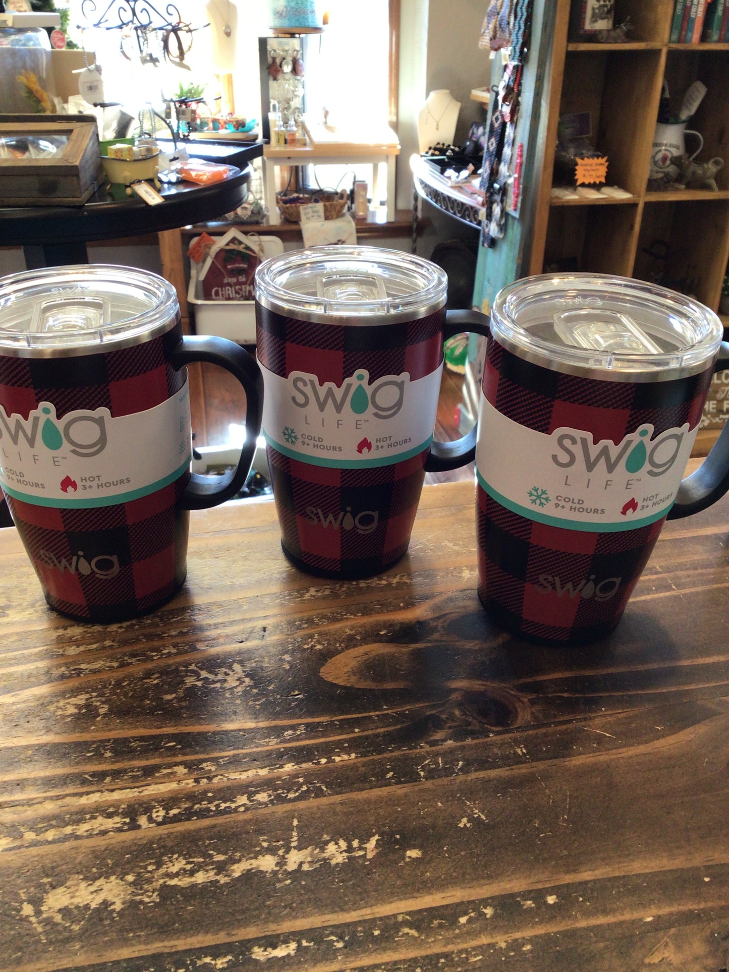 Swig Buffalo Plaid 18oz Travel Mug