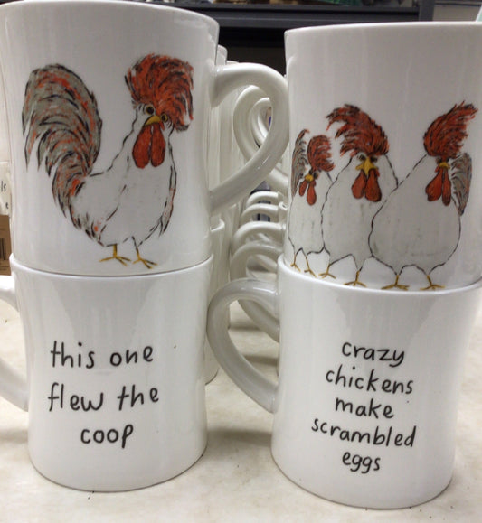 Assorted Stoneware Mug Chicken