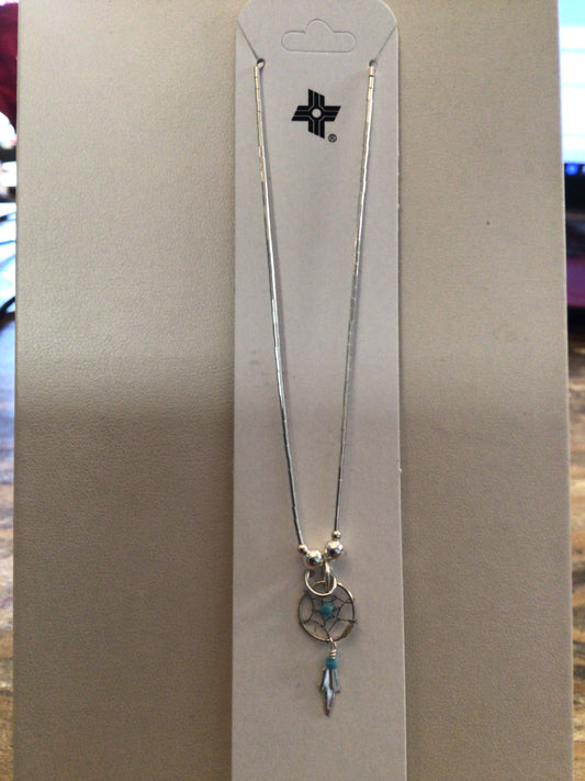 SS Small Dreamcatcher Necklace