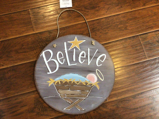 Believe Door/Wall Sign