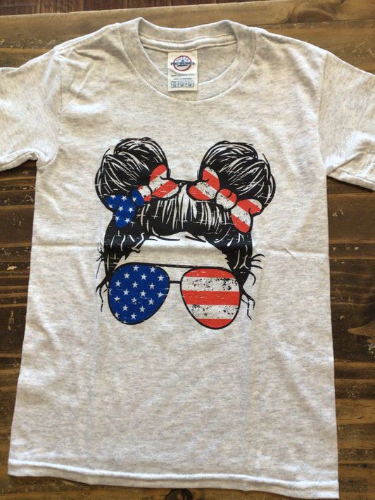 Youth Patriotic Girl T-Shirt