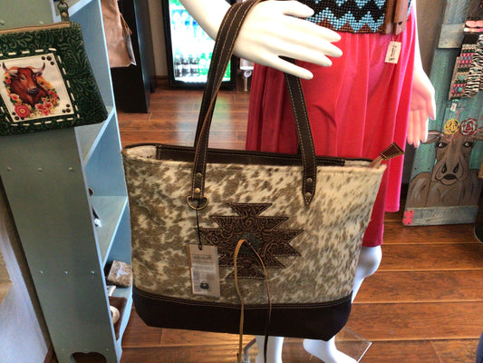 Bhrayna Bags Aztec Emboss Tote Bag
