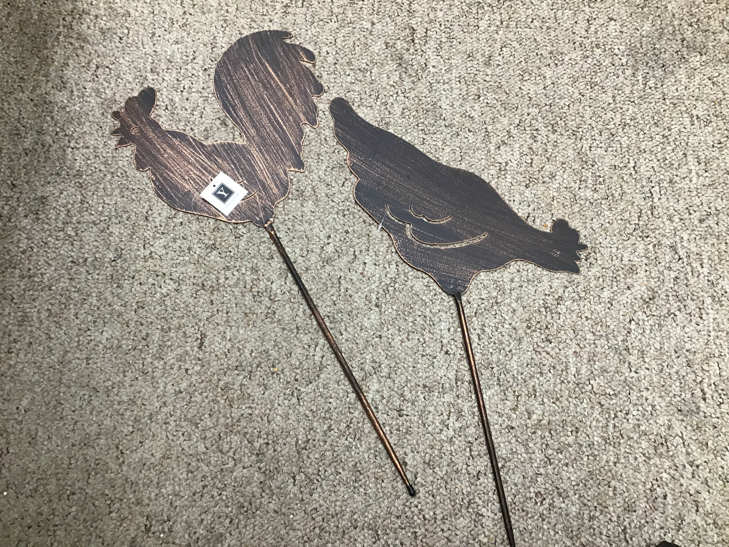 Metal Cut Out Chicken Garden Stake