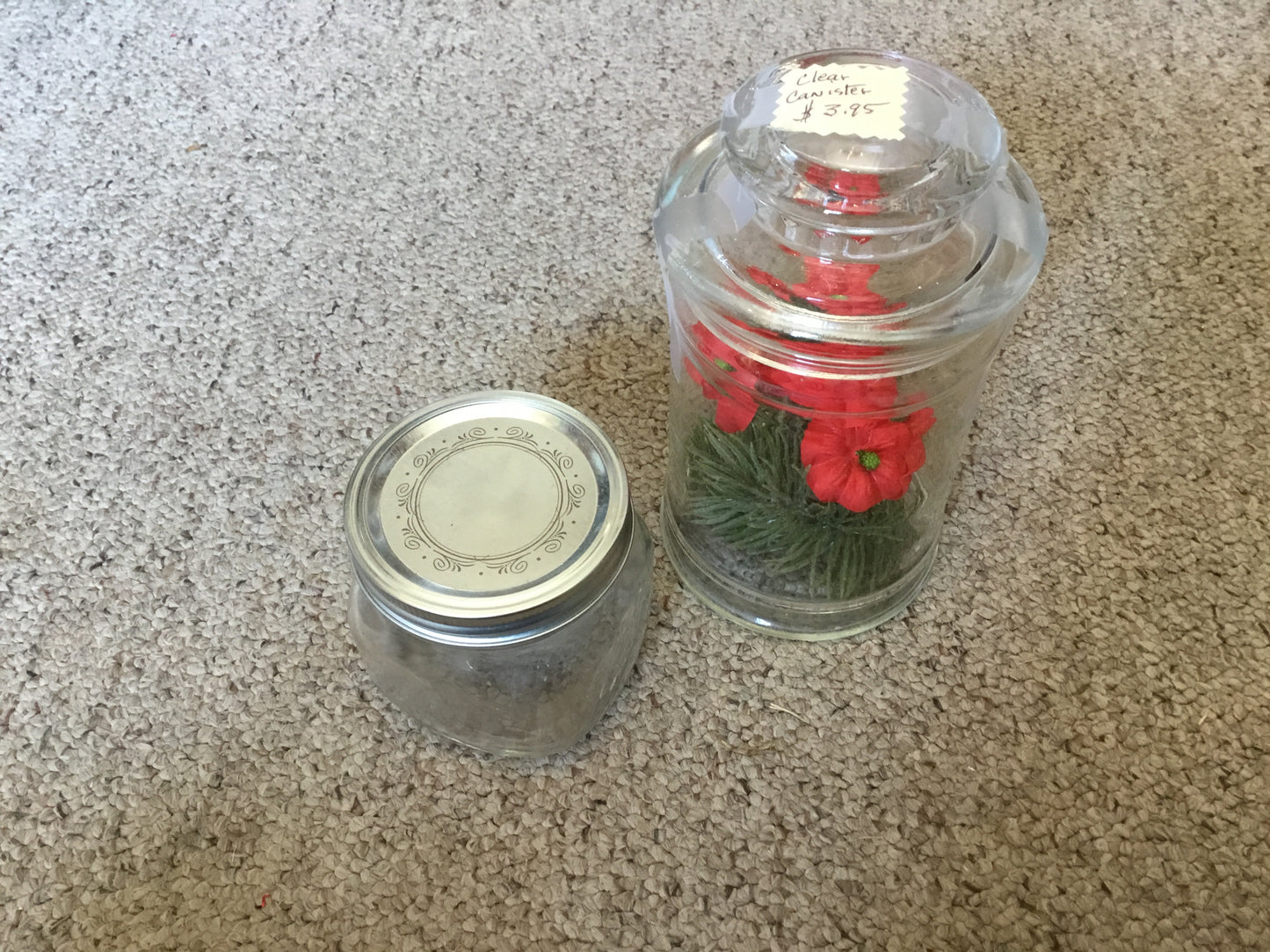 Assorted Glass Jars